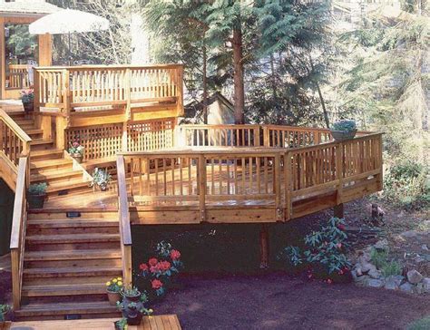 20 Insanely Cool Multi Level Deck Ideas For Your Home Cabrito Decks Backyard Tiered Deck