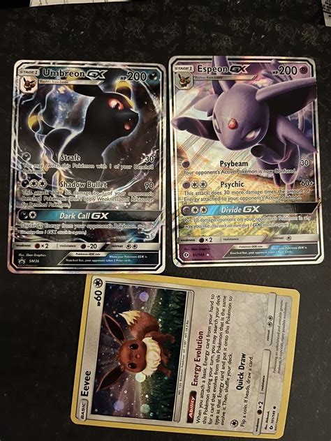 Umbreon GX SM36 Black Star Promo Espeon And Evee All 3 Values MAVIN