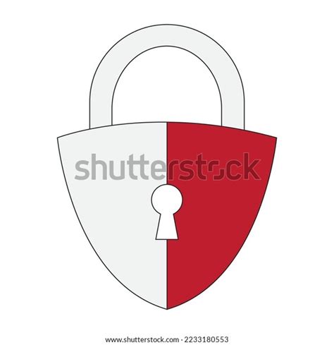 Security Shield Lock Icon Vector Illustration Stock Vector Royalty Free 2233180553 Shutterstock