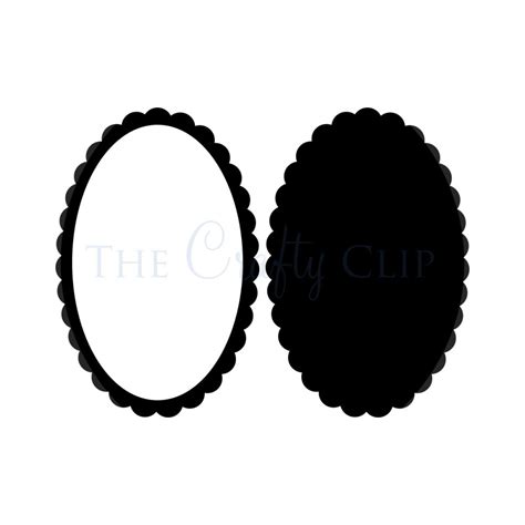 Scalloped Circle Clip Art