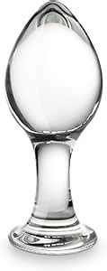 Anal Butt Plug Glass Anal Trainer With Long Neck Crystal Pleasure Wand With Tapered Head Unisex