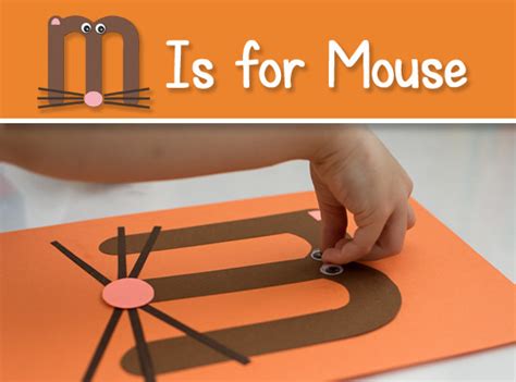 Printable Letter M Craft M Is For Mouse