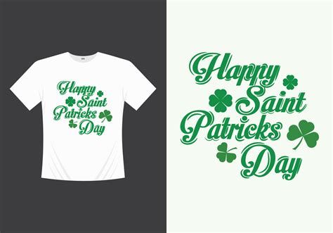 Happy Saint Patricks Day Printable Vector Illustration Template T