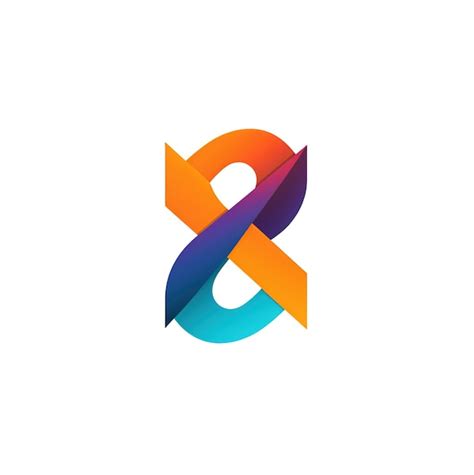 premium photo  colorful logo   number