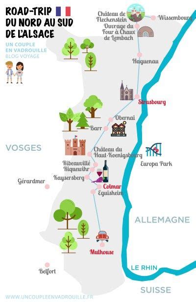 Carte Alsace Touristique Voyage Carte Plan