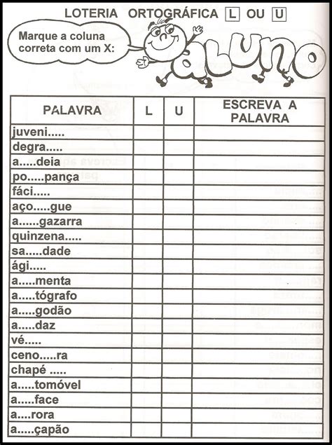 Atividades 3 Ano Portugues Ortografia LIBRAIN