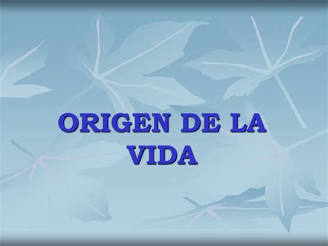 Tema 3 origen de la vida y evolución PPT