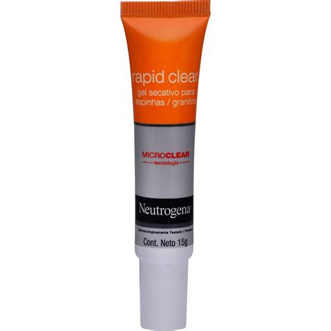 Rapid Clear Gel Secativo Para Espinhas Granitos Neutrogena 15g