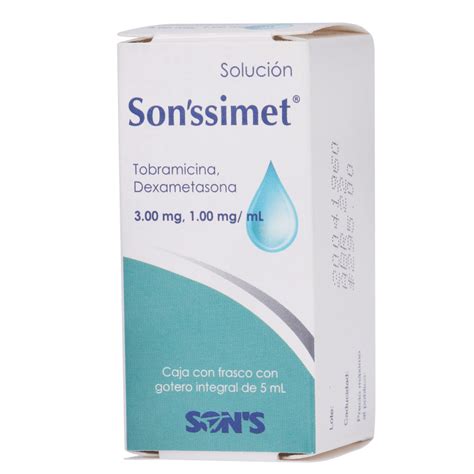 Aldrosa Sonssimet Dexametasona Tobramicina Solución Oftalmica 5 Ml H