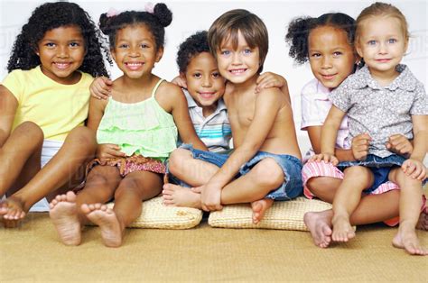 Portrait Of Multi Ethnic Children Stock Photo Dissolve