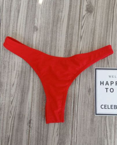 Buy Women Sexy Bikini Triangle Thong Bottom Brazilian V Cheeky Ruched Swimwear Online At Lowest