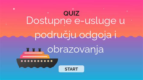 Dostupne e usluge u području odgoja i obrazovanja