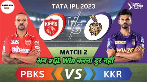 Pbks Vs Kol Dream Prediction Pbks Vs Kol Dream Ipl Match Pbks Vs