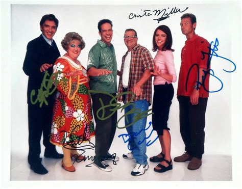 drew carey show cast signed photo  ryan stiles christa miller