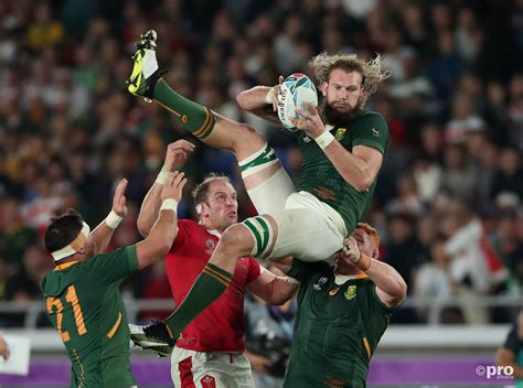 Rugbyers Zuid Afrika Verslaan Wales En Gaan Op Voor Derde Wereldtitel