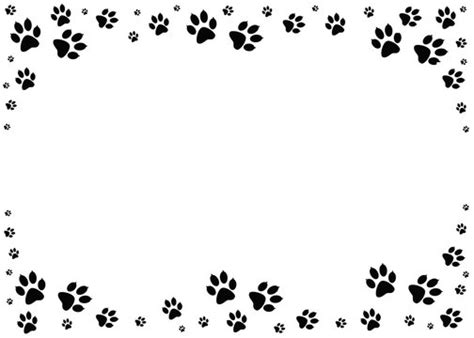 Dog Paw Prints Border Images – Browse 1,269 Stock Photos, Vectors, and ...