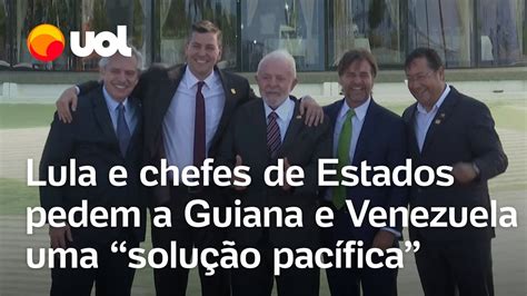 Venezuela x Guiana Lula e chefes de Estados pedem solução pacífica