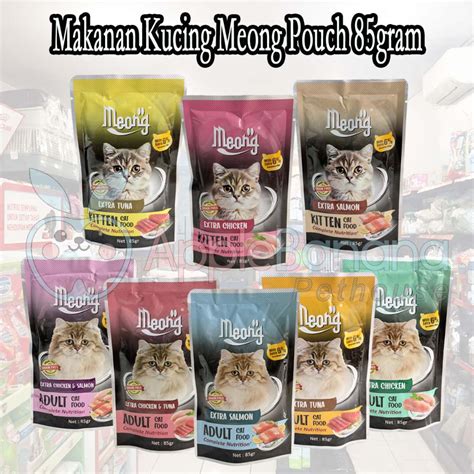 Jual Makanan Kucing Basah Meong Pouch Gram Wet Food Sachet Gr