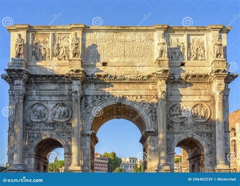 Arch Of Constantine Arco Di Constantino Near Colosseum Coliseum