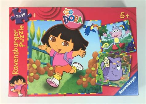 Ravensburger Nick Jr Dora The Explorer 3 In Box Jigsaw Puzzles Age 5