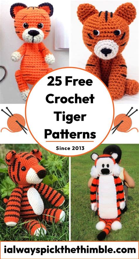 Free Crochet Tiger Patterns Amigurumi Pattern Crochet Amigurumi