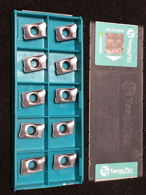 Qty 10 TaeguTec APKT 1204 PER EM TT8020 Carbide Milling Inserts Made