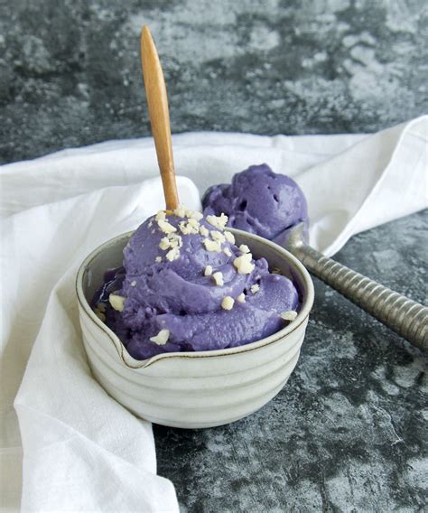 ube Ube, purple sweet potato ice cream - Back Porch Paleo