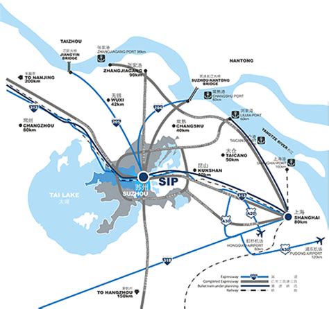 Suzhou Industrial Park Map