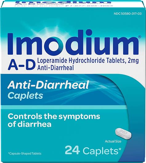 Imodium A D Diarrhea Relief Caplets With Loperamide Hydrochloride Anti