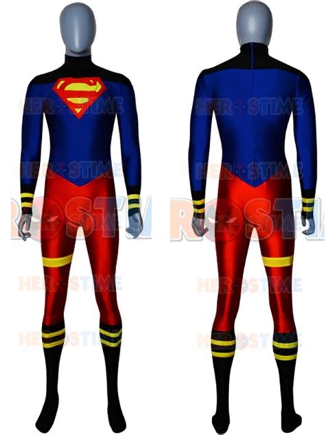 Custom Made Superman Cosplay Costume Spandex Superman Superhero Costume Zentai Bodysuit In Movie