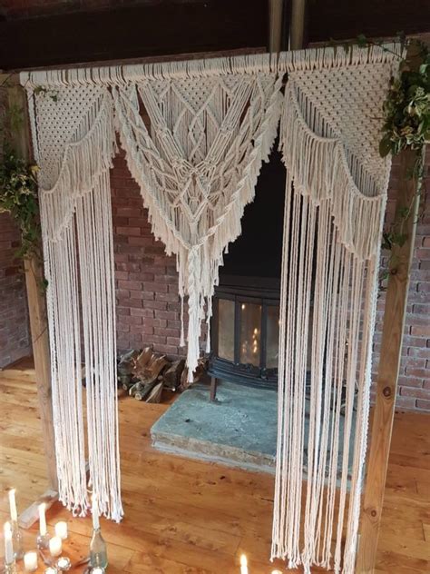 Large Macrame Wall Hanging Wedding Backdrop Macrame Etsy