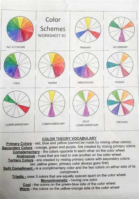 Printable Color Theory Worksheets Porn Sex Picture