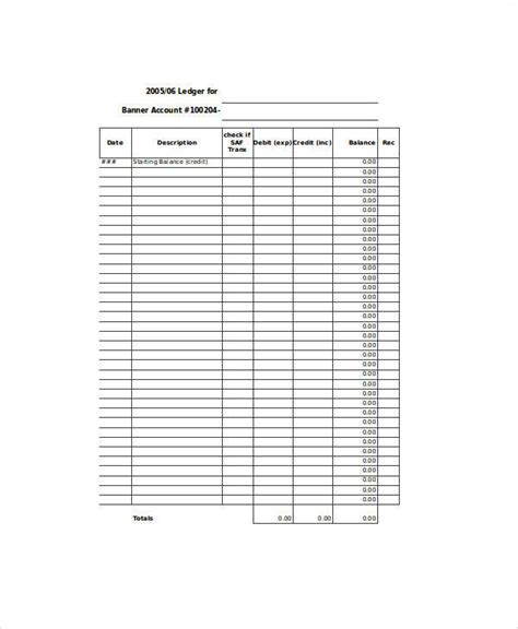 Free Accounting Forms In Excel