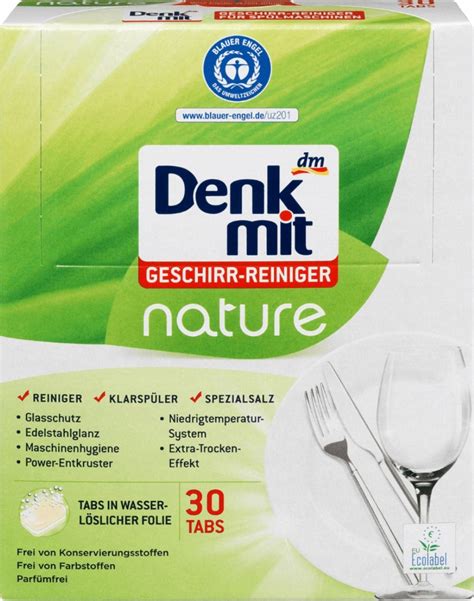 DENKMIT NATURE EKOLOGICZNE TABLETKI DO ZMYWARKI 30szt BIO 8057334671