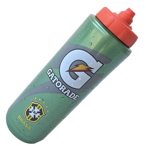 Squeeze Gatorade 1 Litro Seleção Brasileira Bico Automático Verde No