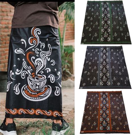 Jual Sarung Batik Motif Kopi Dan Biji Kopi Sarung Kopi Shopee Indonesia