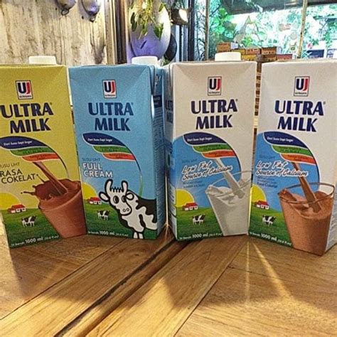 Jual Susu UHT Ultra Milk 1 Liter 1000 Ml Full Cream Coklat Low