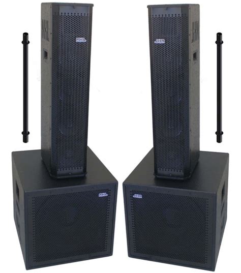 Kit Caixas Pa Ativo Profissional Subwoofer Coluna W Nhl Pro Sound