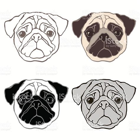 Pug Face Drawing at GetDrawings | Free download