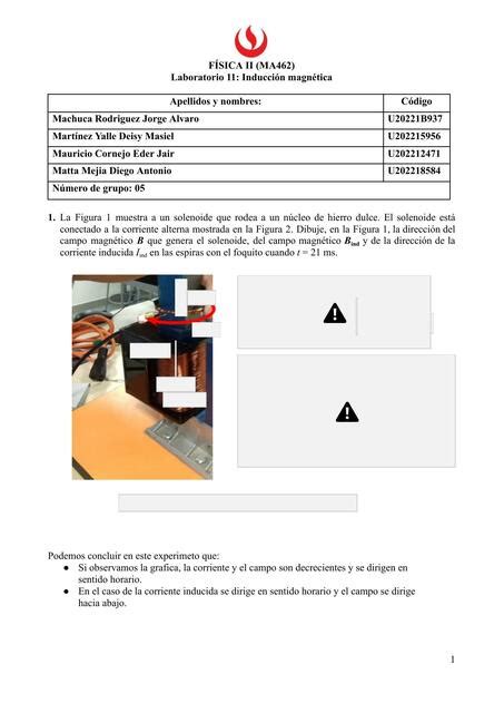 Reporte De Laboratorio De F Sica Ii Disi Udocz