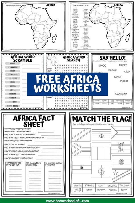 7 Free Africa Worksheets for Kids (Geography Printables) | Worksheets ...