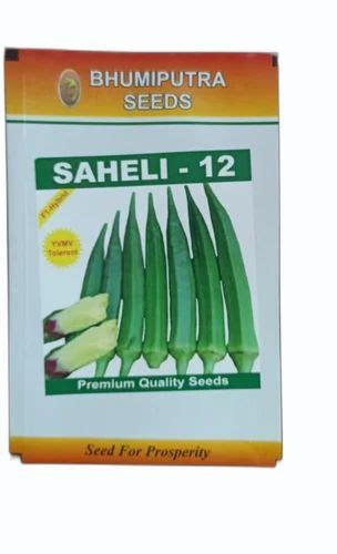 Green Bhumiputra Saheli 12 Hybrid Lady Finger Seeds Packaging Type