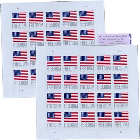 Freedom Flag 2023 Usps Forever Postage Stamp 2 Sheets Of 20 Us First Class Postal Patriotic