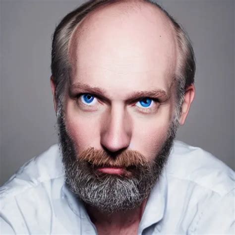 Photograph Of A Balding Bearded Middle Aged Blond Stable Diffusion