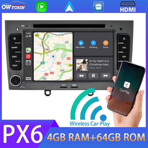 Carro Dvd Reprodutor Multim Dia Android Px G G Para Peugeot