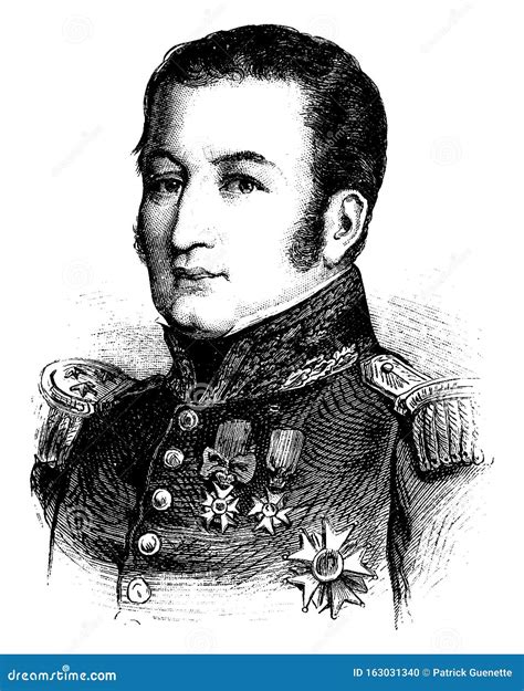 General Gerard Vintage Engraving Editorial Image Illustration Of