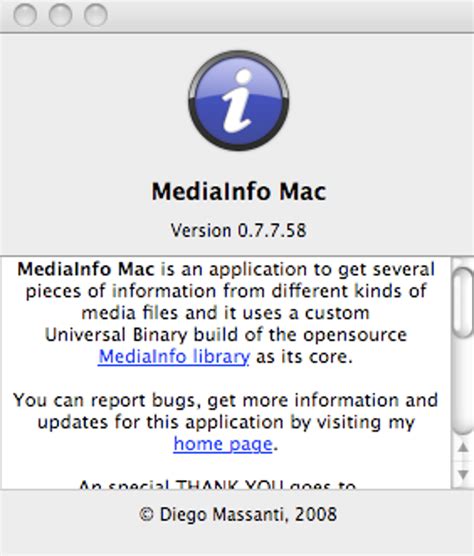 MediaInfo Mac (Mac) - Download