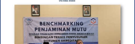 Benchmarking Penjaminan Mutu Stiu Darul Hikmah