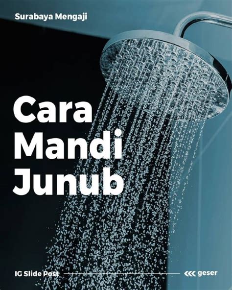 Tata Cara Mandi Janabah Sesuai Sunnah