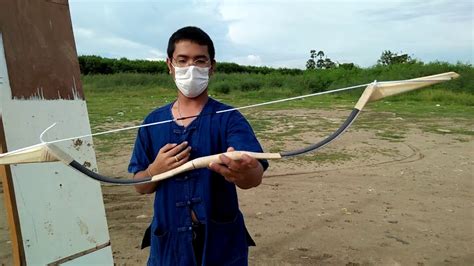 ธนูเขาควายสัญชาติไทย การเตรียมการก่อนยิง Testing Thai Horn Bow 1